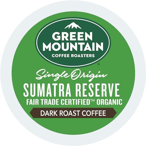 Green Mountain Coffee Roasters Green Mountain Coffee Roasters Sumatra Reserve, Keurig Single Serve K-Cup Pods, Dark Roast Coffee, 60 Count, (6 Packs of 10)