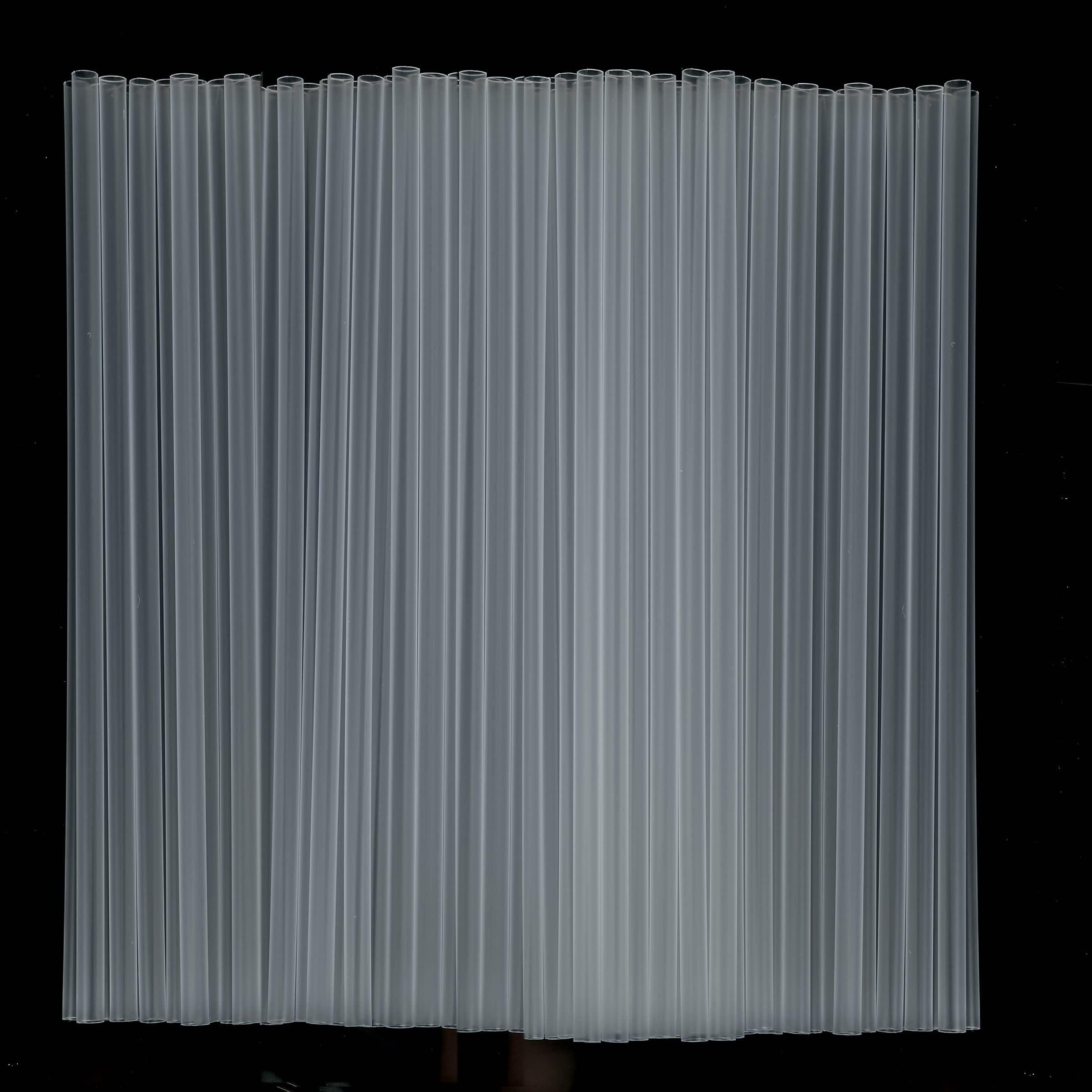 CVNDKN Clear Straws,100 Pcs Long Disposable Plastic Drinking Straws. (0.23\'\'diameter and 10.2\"long)-Clear