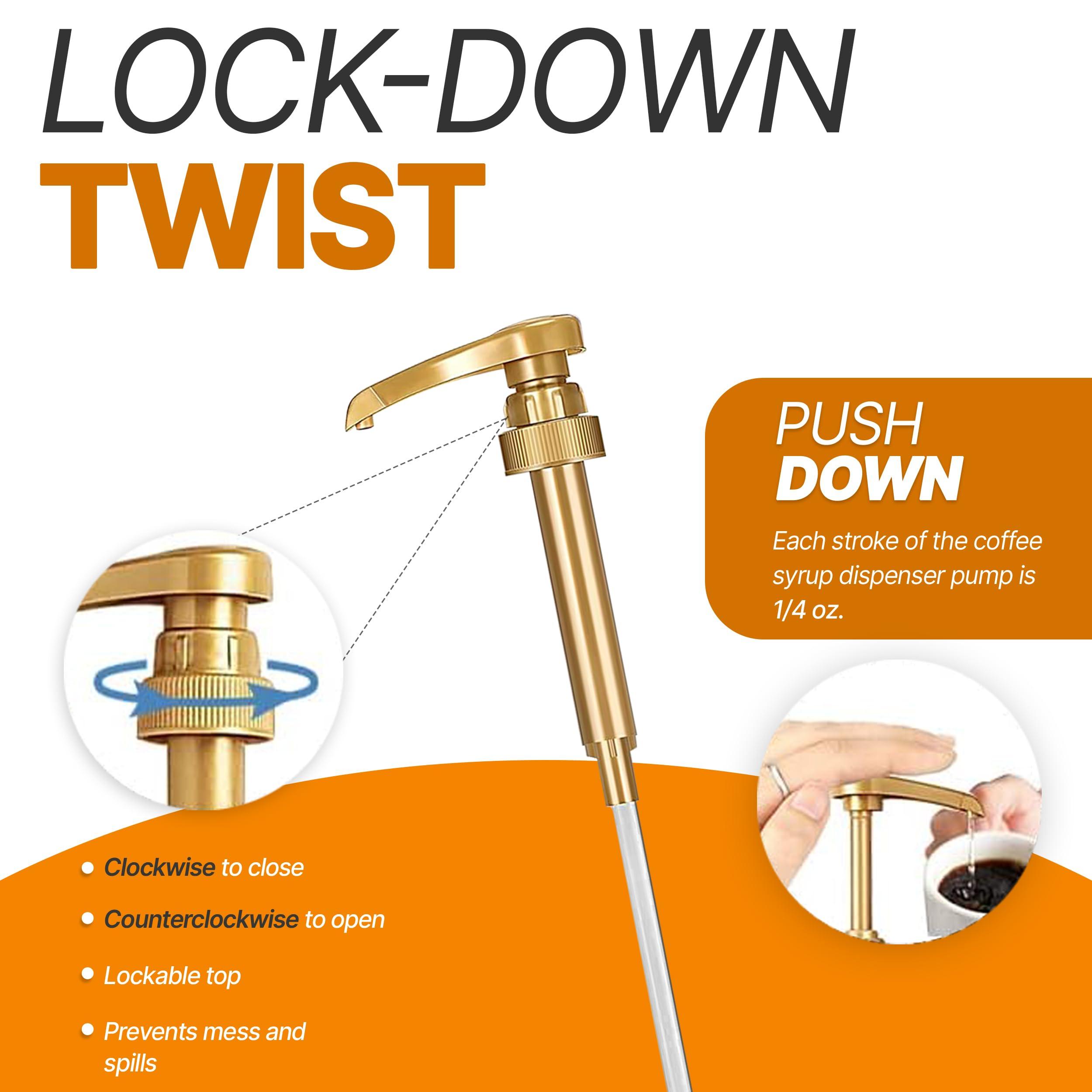 Jimoco Coffee Syrup Variety Pack - Vanilla and Caramel Syrup for Coffee with 2 Jimoco Syrup Pump Dispenser Compatible with 25.4 Ounces Syrup Bottle for Vanilla and Caramel Flavored Coffee