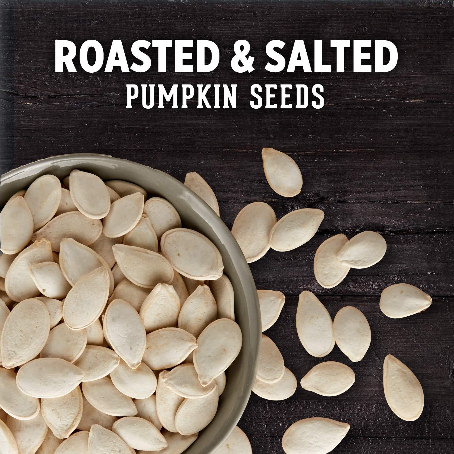 DAVID Seeds DAVID Seeds Salted and Roasted Pumpkin Seeds, Keto Friendly Snack, 5 OZ Bags, 12 Pack