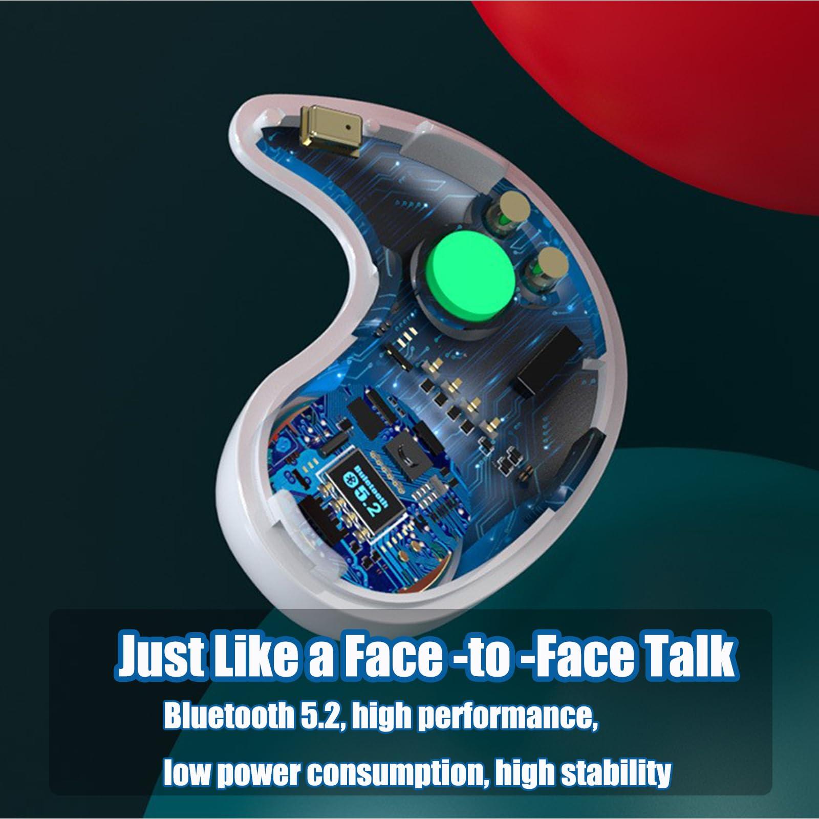 Soveign Sleep Earbuds Reusable Earplugs for Sleeping Snoring Side Sleeper Snoring Perfect for Side Sleepers Bluetooth 5.2 Noise Cancelling Earbuds for Sleep with Charging Box