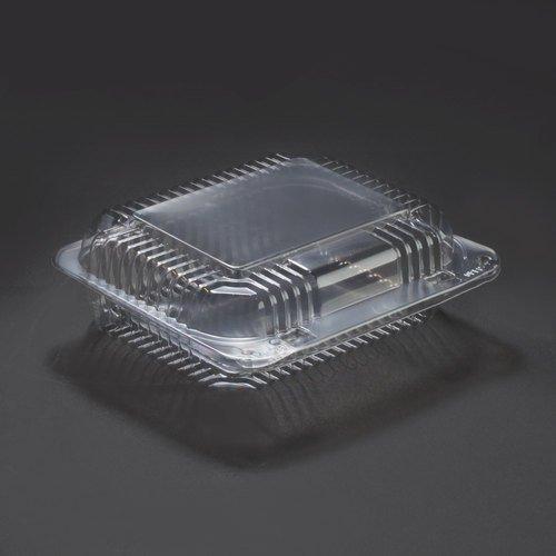 DART Dart Solo C26UT1 StayLock 7" x 6" x 2 1/8" Clear Hinged Plastic 7" Small Oblong Container - 125 / Pa