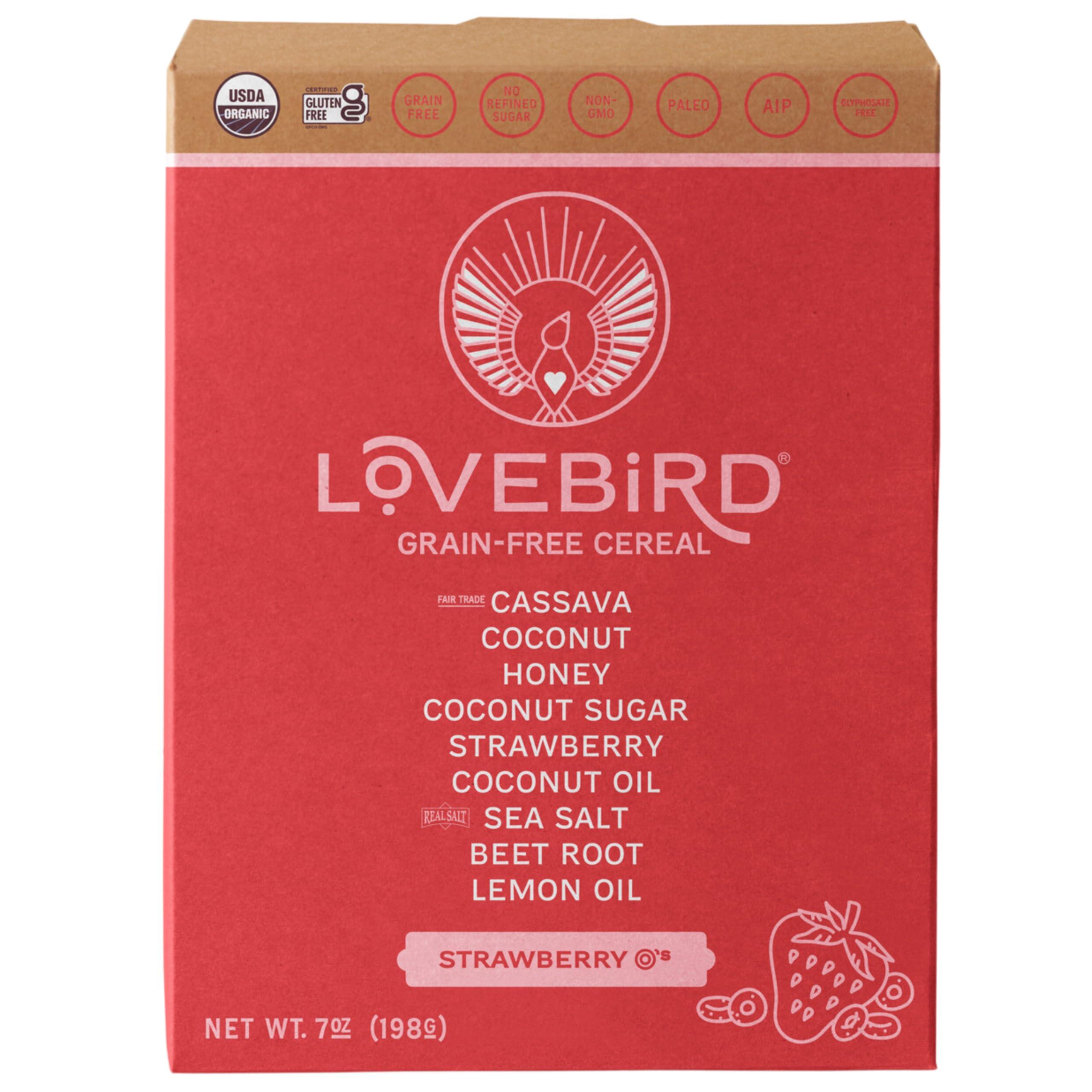 Lovebird Lovebird Organic Grain Free Strawberry Cereal, 7 OZ