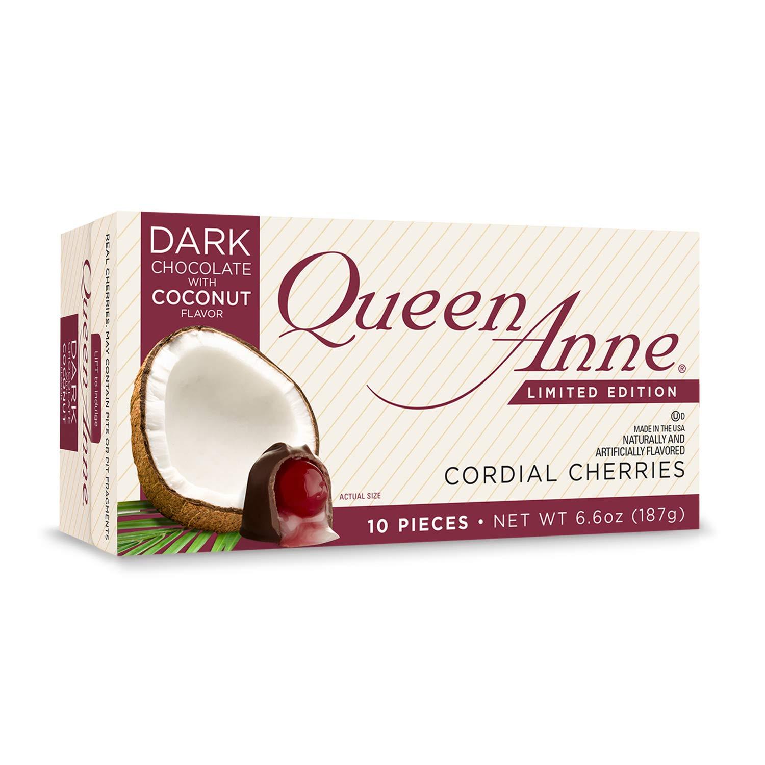 Queen Anne Queen Anne Cordial Cherries (Dark Chocolate Coconut, 1-Pack)