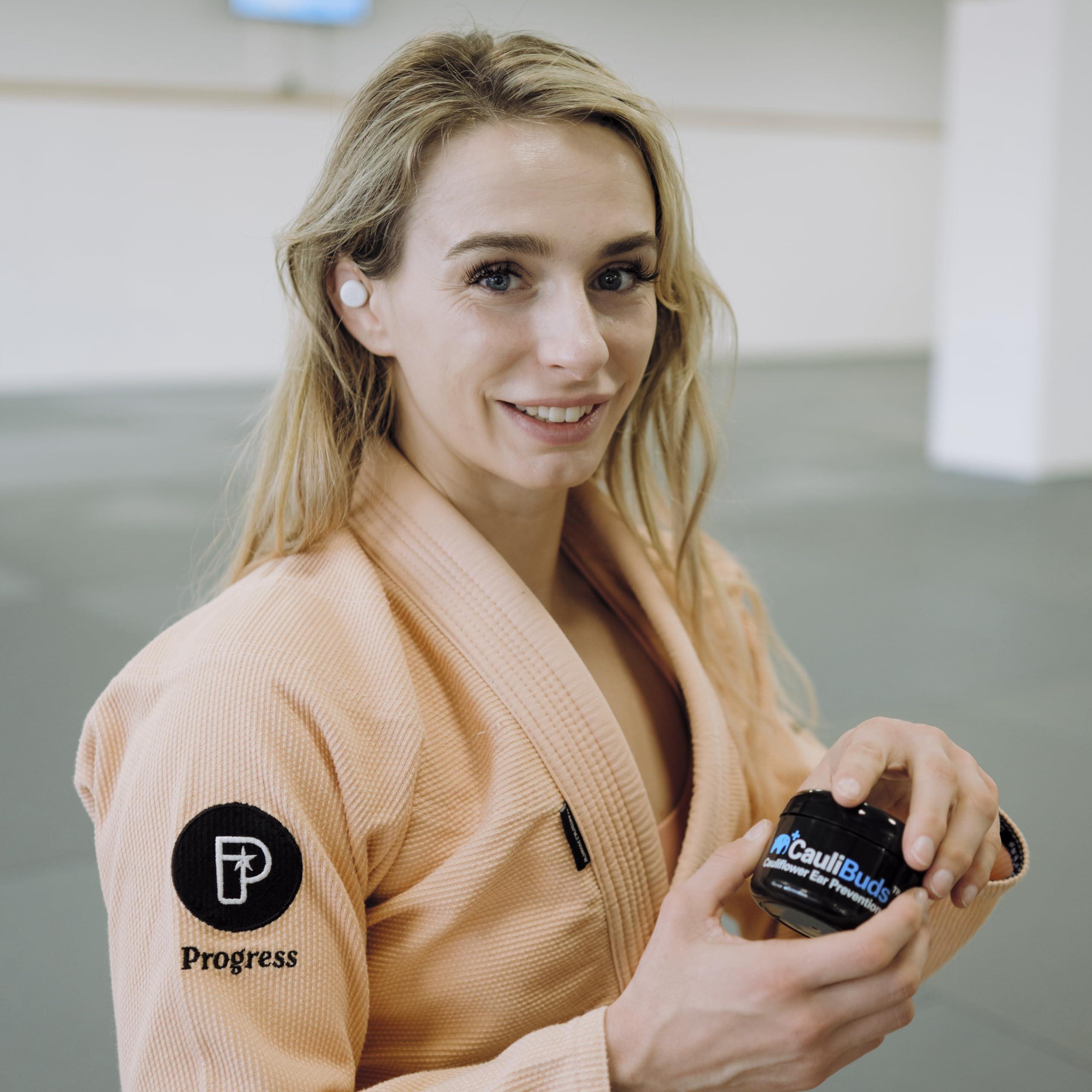 CauliBuds Caulibuds Cauliflower Ear Magnets - Premium Silicone Magnet Compression Kit for Cauliflower Ear Prevention & Treatment in BJJ, Wrestling, MMA, & Rugby - Minimize Ear Draining (Purple)