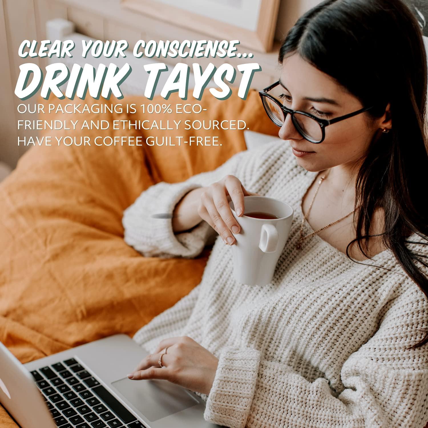 Tayst Coffee Roaster Tayst Coffee Pods, Medium & Heroic Medium Roast, K Cups Compatible with Keurig Coffee Maker, Sustainable Single Serve, Pack of 240