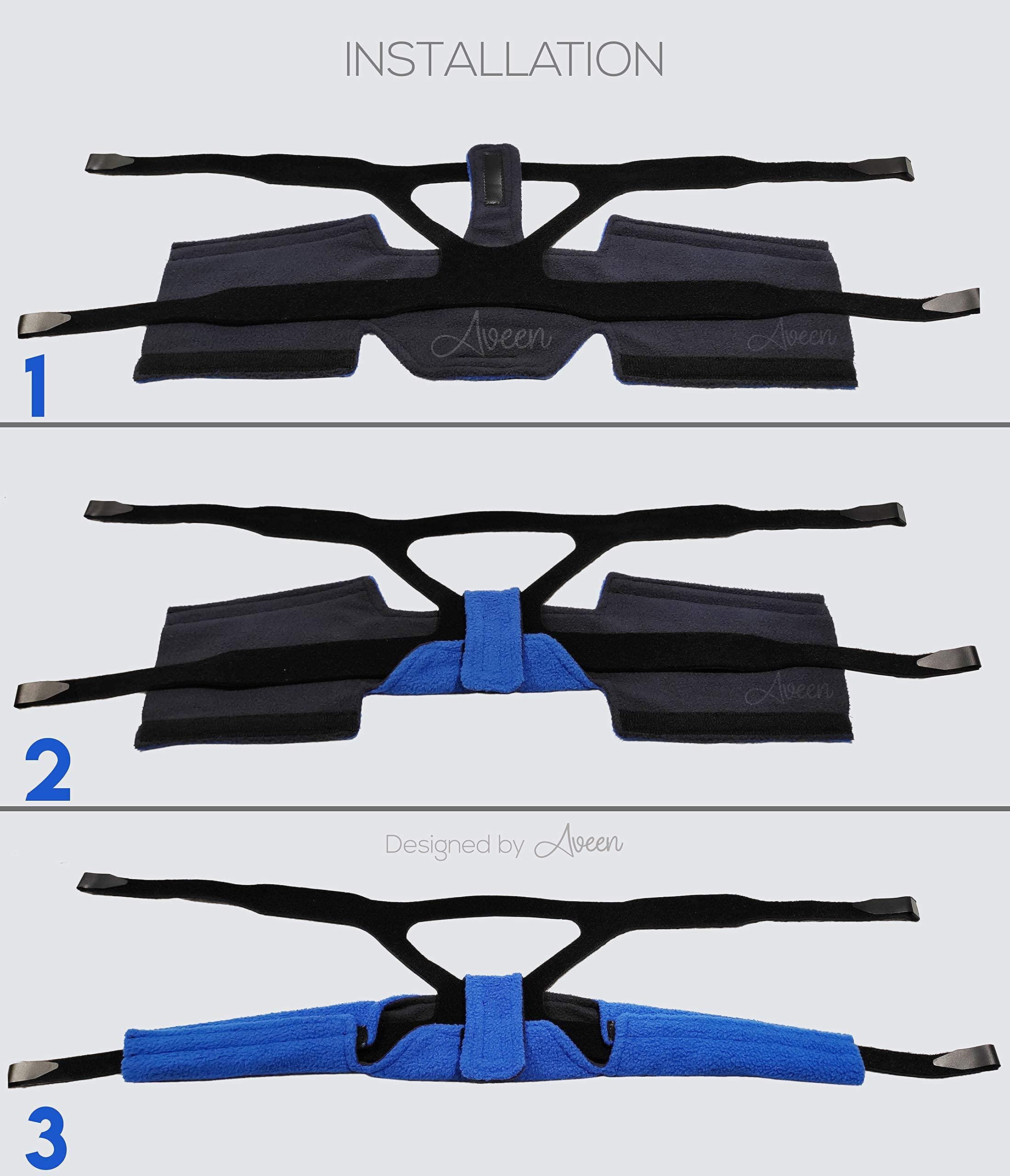 AVEEN AVEEN CPAP Neck Pad for CPAP Headgear Straps, CPAP Comfort Neck pad, CPAP Covers, Fleece CPAP mask Strap Cover