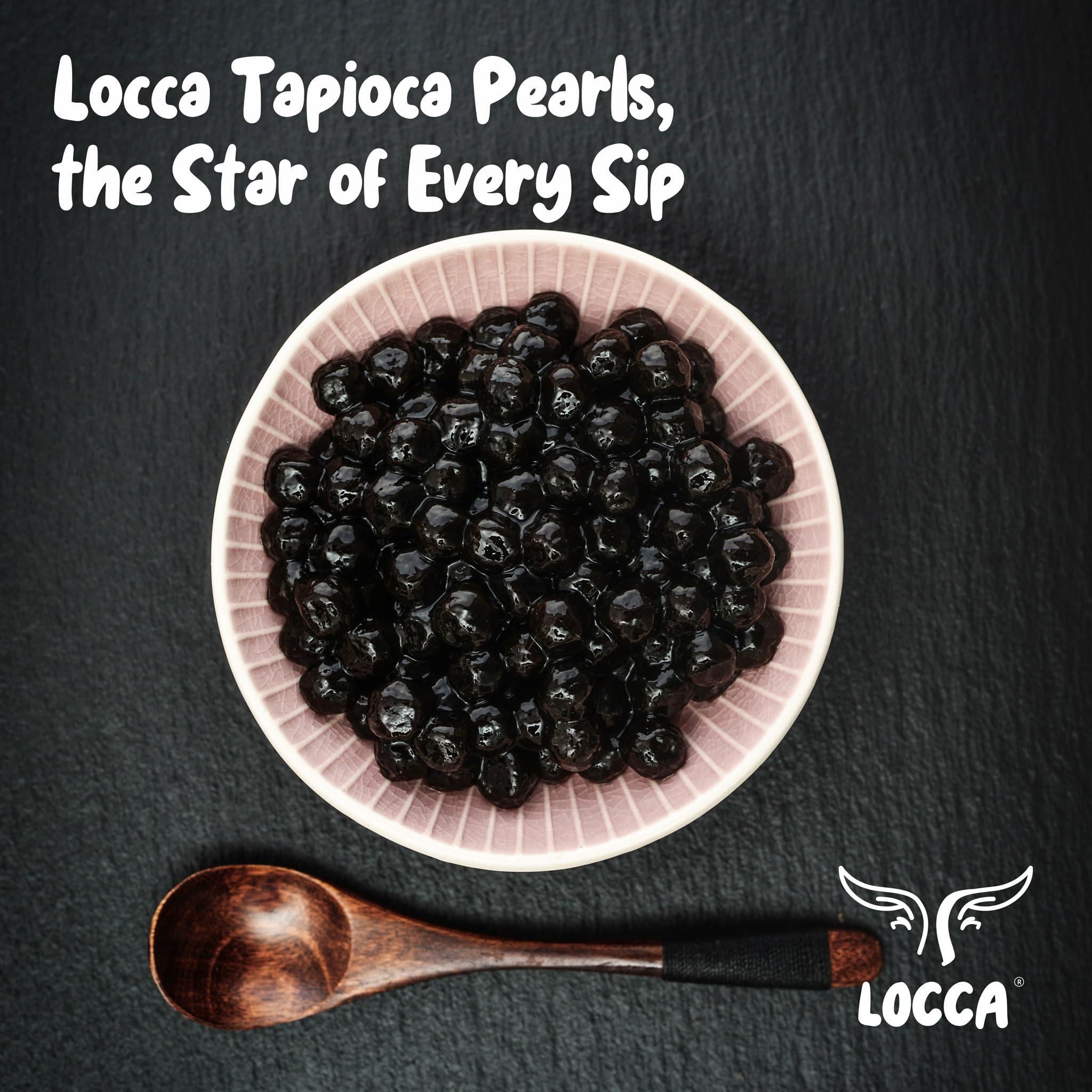 LOCCA Premium Matcha Kit with Matcha Powder and Tapioca Pearls | Matcha Set Bubble Tea Kit with Matcha Powder | Matcha Starter Kit for 8 Servings