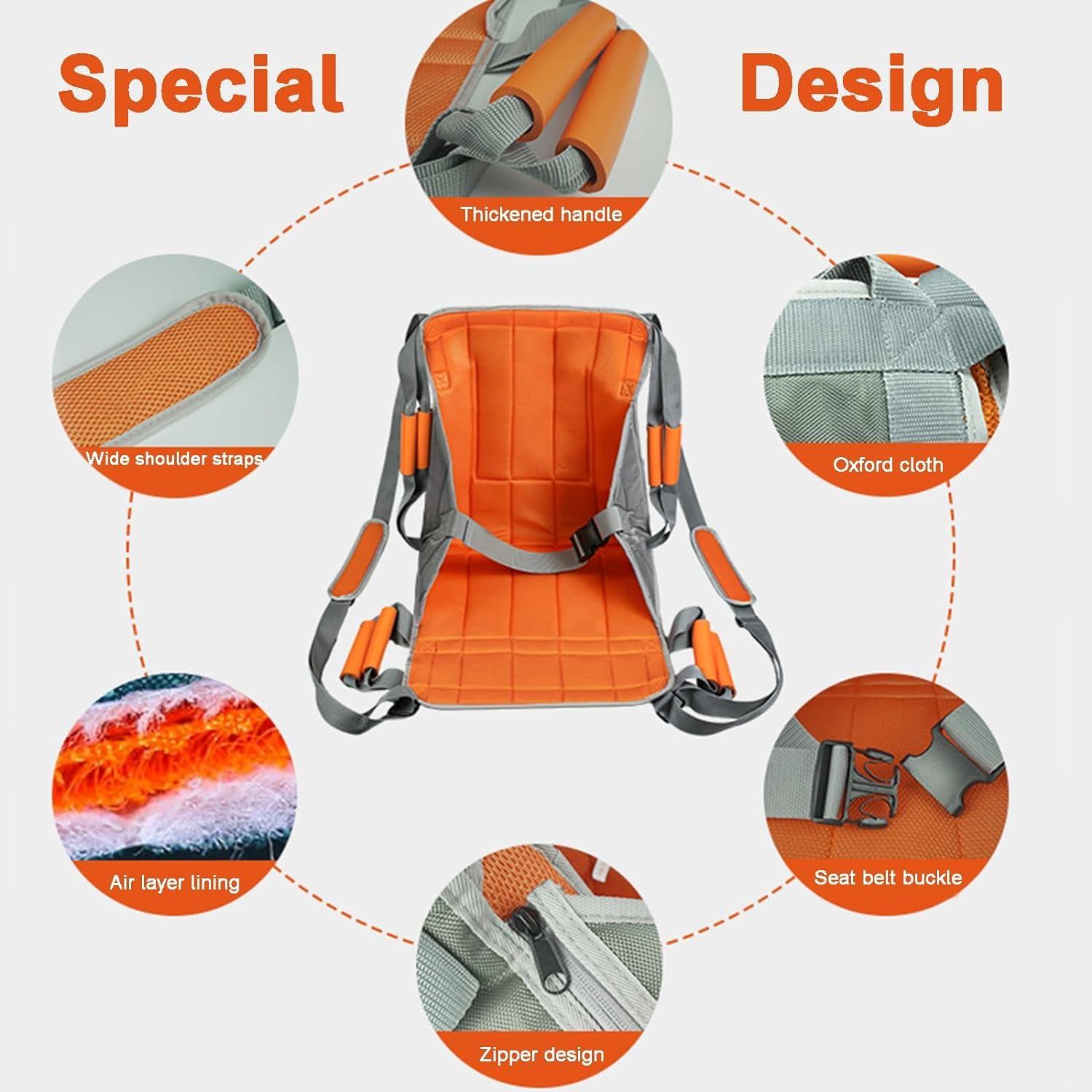 Kadxyan Slide Board for Wheelchair Transfer Emergency Evacuation, Patient Lift Sling Stair Slide Board, Wheelchair Shift Pad, for Paralyzed, Fractured Patients, Disabled from Bed Transfer to Wheelchair