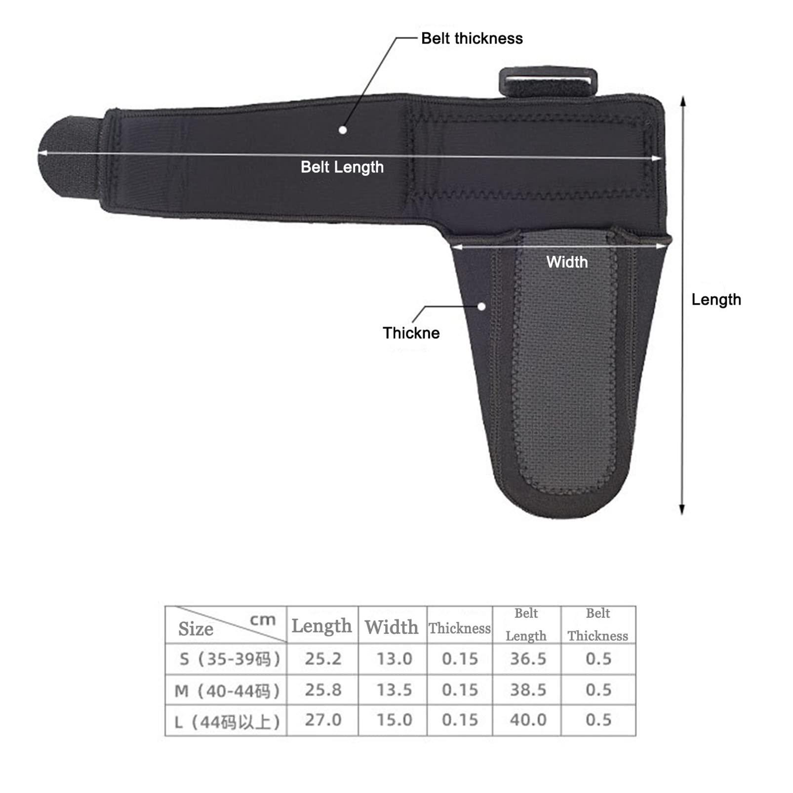 ZJDYDY Ankle Stabilizer, Drop Foot Brace Orthosis Ankle Brace Support, Adjustable Ankle Foot Orthosis Shoes Plantar Film Protector for Men and Women Left and Right Feet Universal