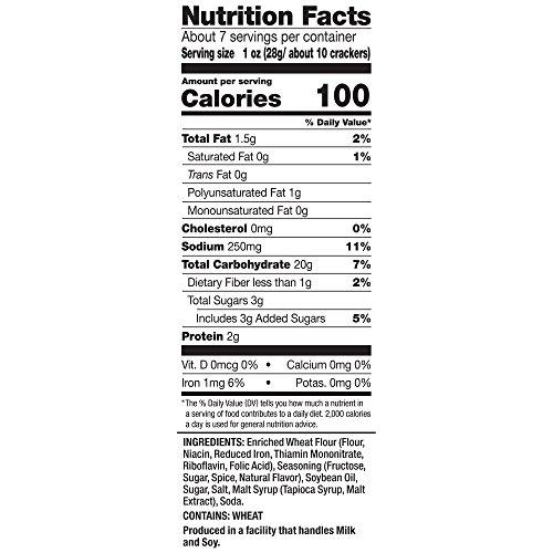 Snack Factory Snack Factory Pretzel Crisps, Cinnamon Sugar, Baked, Kosher, 7.2 Ounce (Pack of 12)