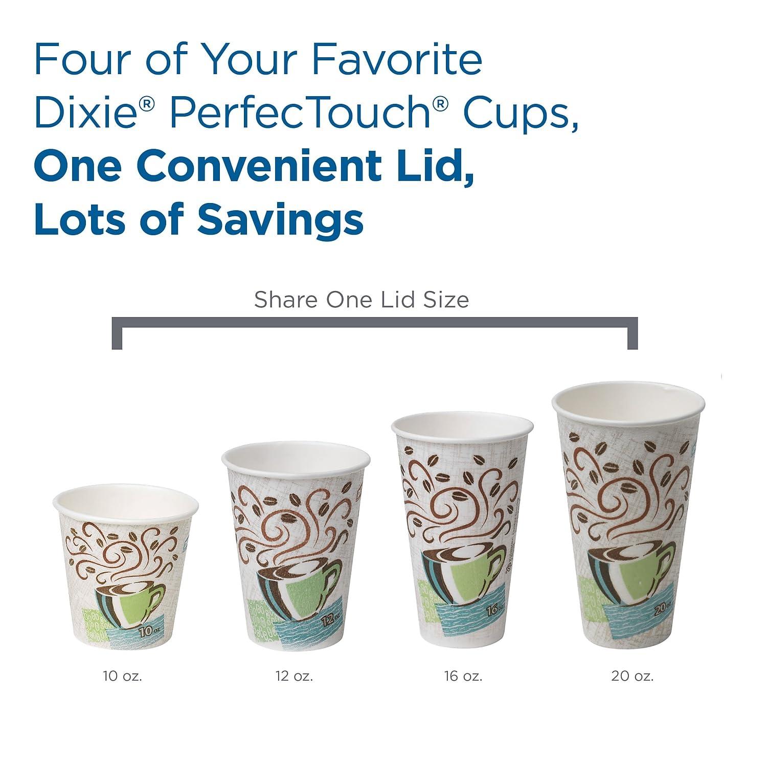 Dixie Dixie PerfecTouch Insulated Paper Hot Coffee Cups by GP Pro, 8 oz,50/pack