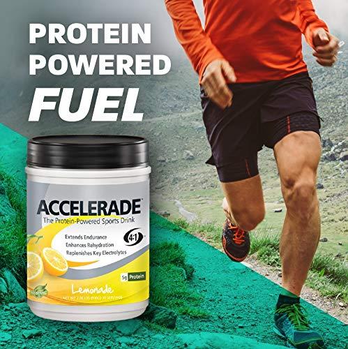 Accelerade Accelerade by PacificHealth - All Natural Sport Hydration Drink Mix with Protein + Carbs & Electrolytes - for Superior Energy Replenishment, Endurance & Rehydration - 30 Servings (Fruit Punch)