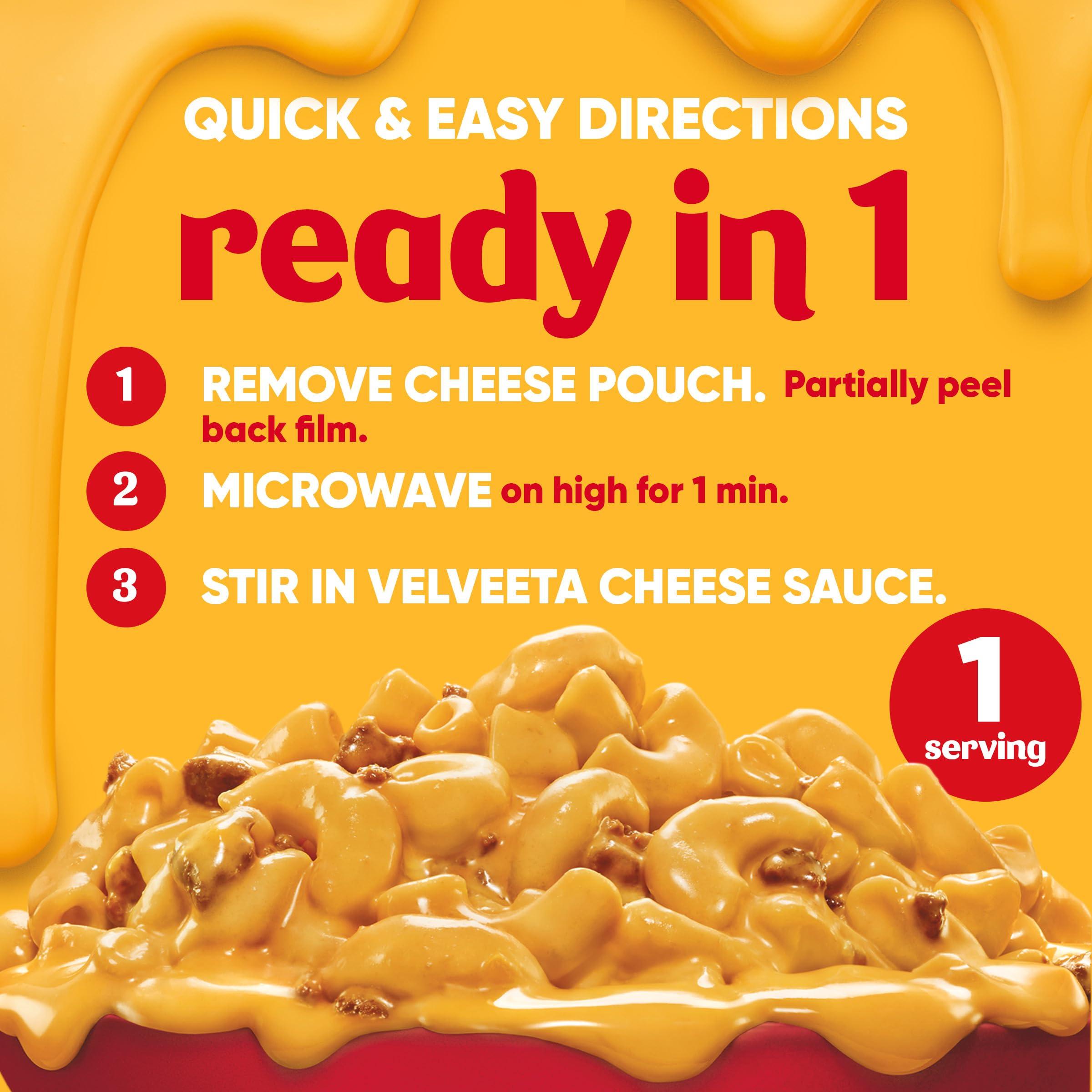Velveeta Velveeta Cheesy Bowls Ultimate Cheeseburger Mac Microwave Meal, 9 oz Tray