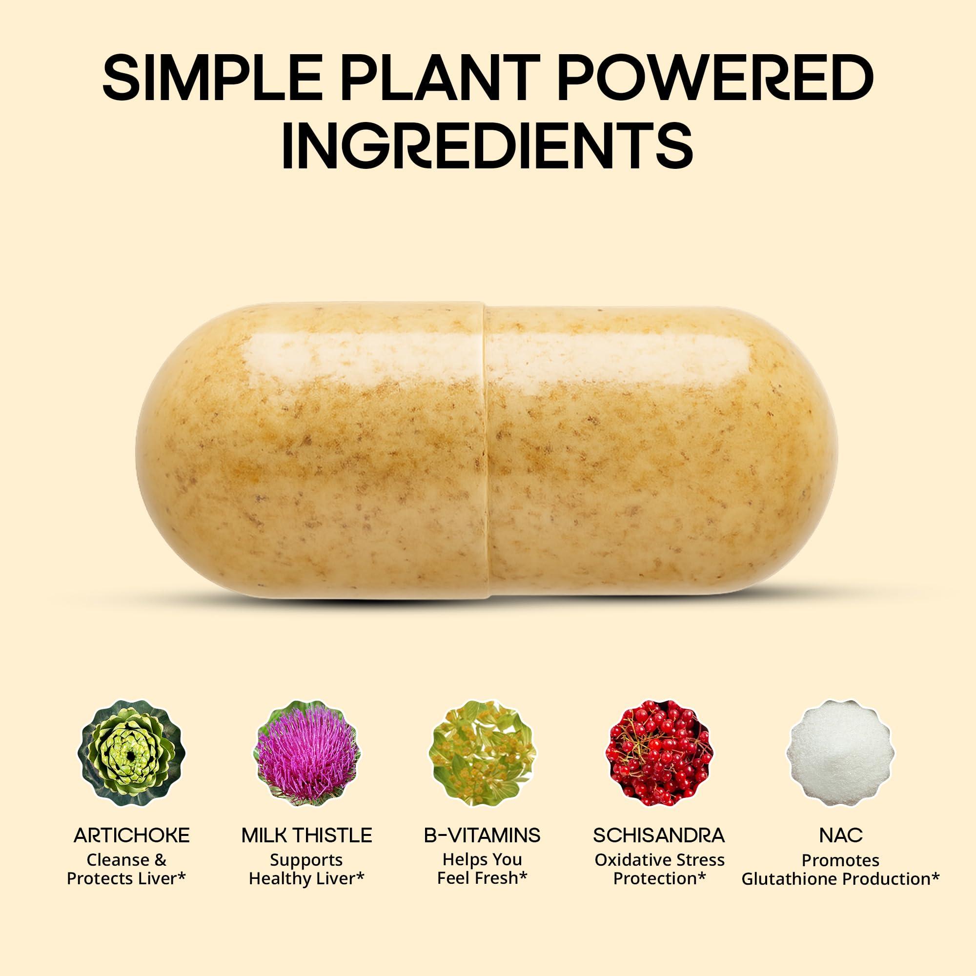 drinkwel drinkwel Better Mornings - Premium Multivitamin Supplement - Liver Cleanse, Detox, Immune Support- Milk Thistle, Vitamin C, Zinc, Magnesium - 30 Count