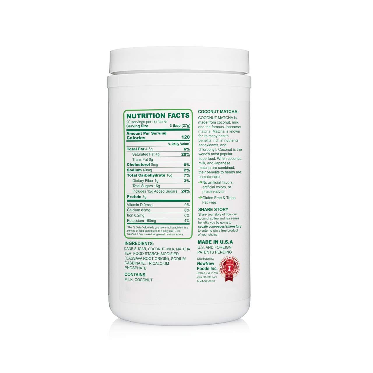 CAcafe CAcafe Coconut Matcha and Collagen Coffee Variety (2-pack)