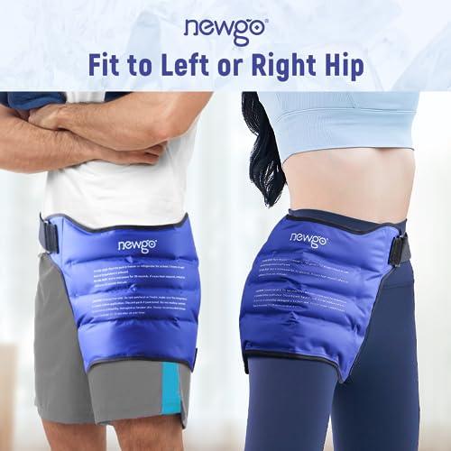 NEWGO NEWGO Ice Pack for Hip Replacement Surgery, Gel Cold Pack Hip Ice Wrap for Hip Bursitis, Sciatica, Flexor Pain, Inflammation, Swelling - Blue