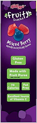 Fruity Snacks Fruity Snacks, Mixed Berry, Gluten Free, Fat Free, 32 Oz (40 Pouches).1 Pack (0.8 Ounce (Pack of 40)