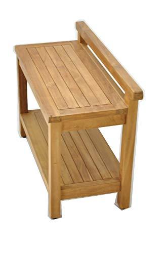 TeakFurnitureOutlet TeakFurnitureOutlet A-Grade Teak Hamburg Shower Seat 24" Stool/Bench