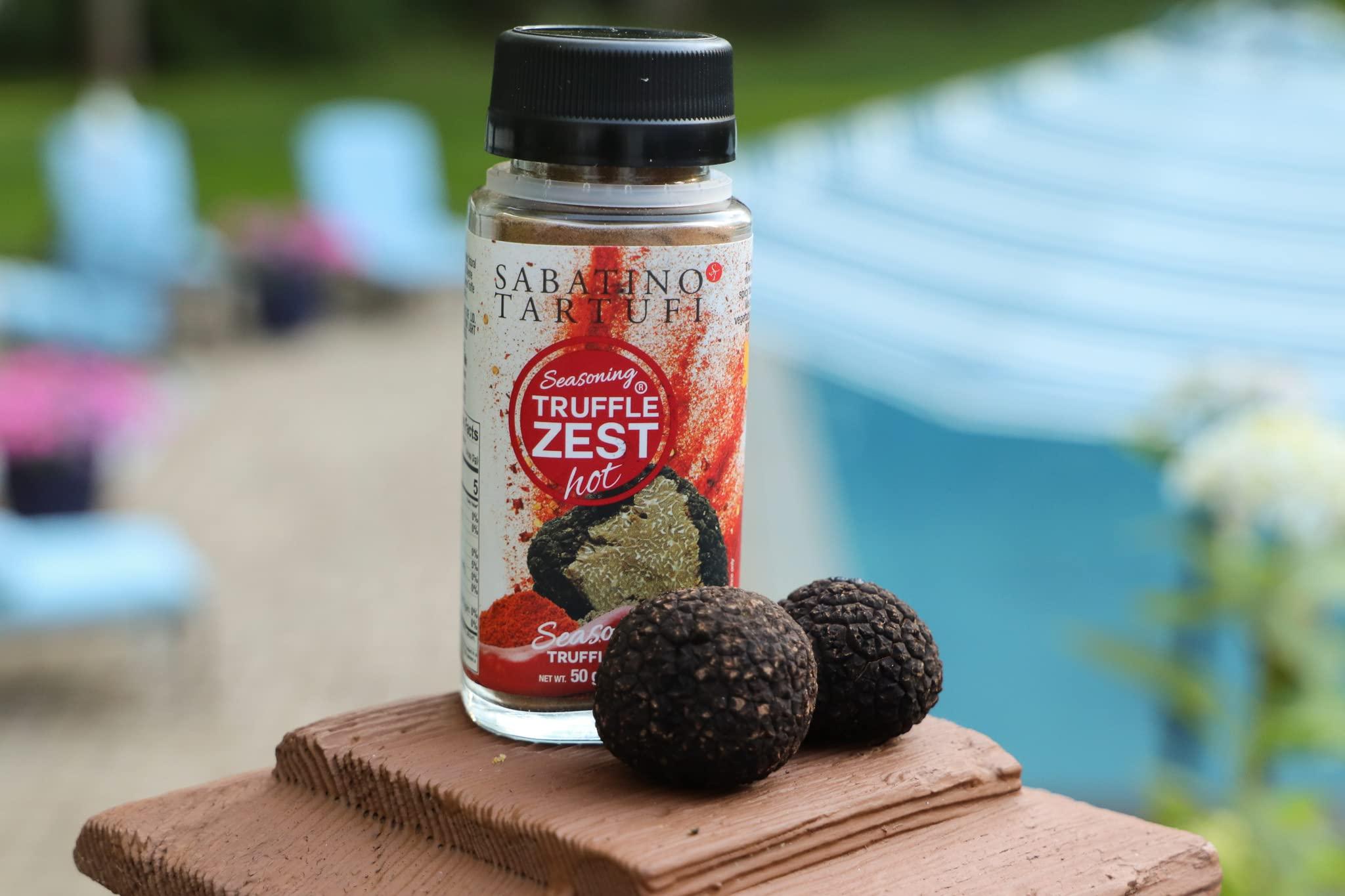 Sabatino Tartufi Sabatino Tartufi Truffle Zest Seasoning, Hot, The Original All Natural Gourmet Truffle Powder, Plant Based, Vegan and Vegetarian Friendly, Kosher, Low Carb, Keto, Non-Gmo Project Certified, 1.76 oz