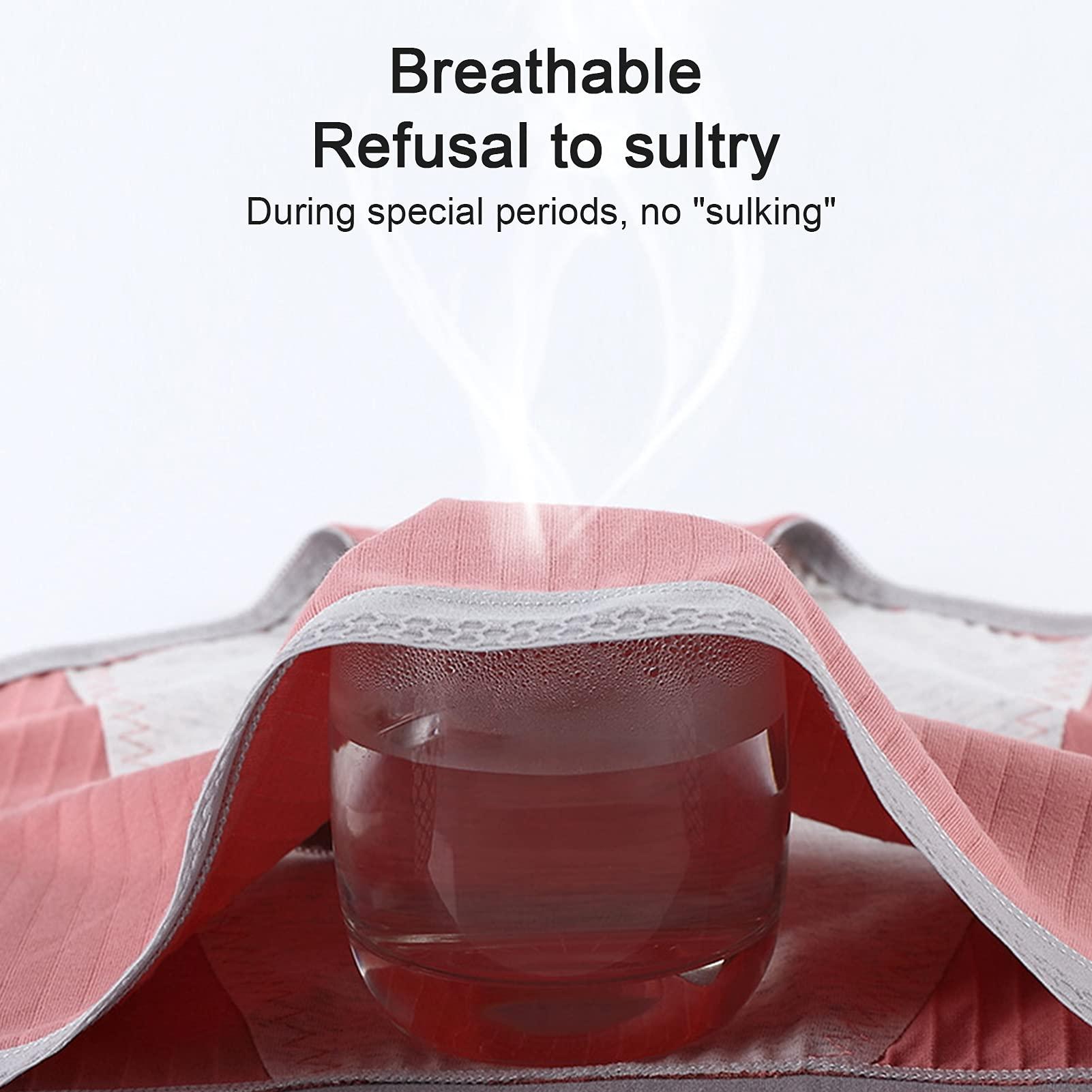 DACUN Daily Wearing Safety Certification Women Menstrual Period Briefs Leakproof Protective Underwear Heavy Flow Panties Pack of 4 (Color : Multicolor, Size : 4XL-4XLarge)