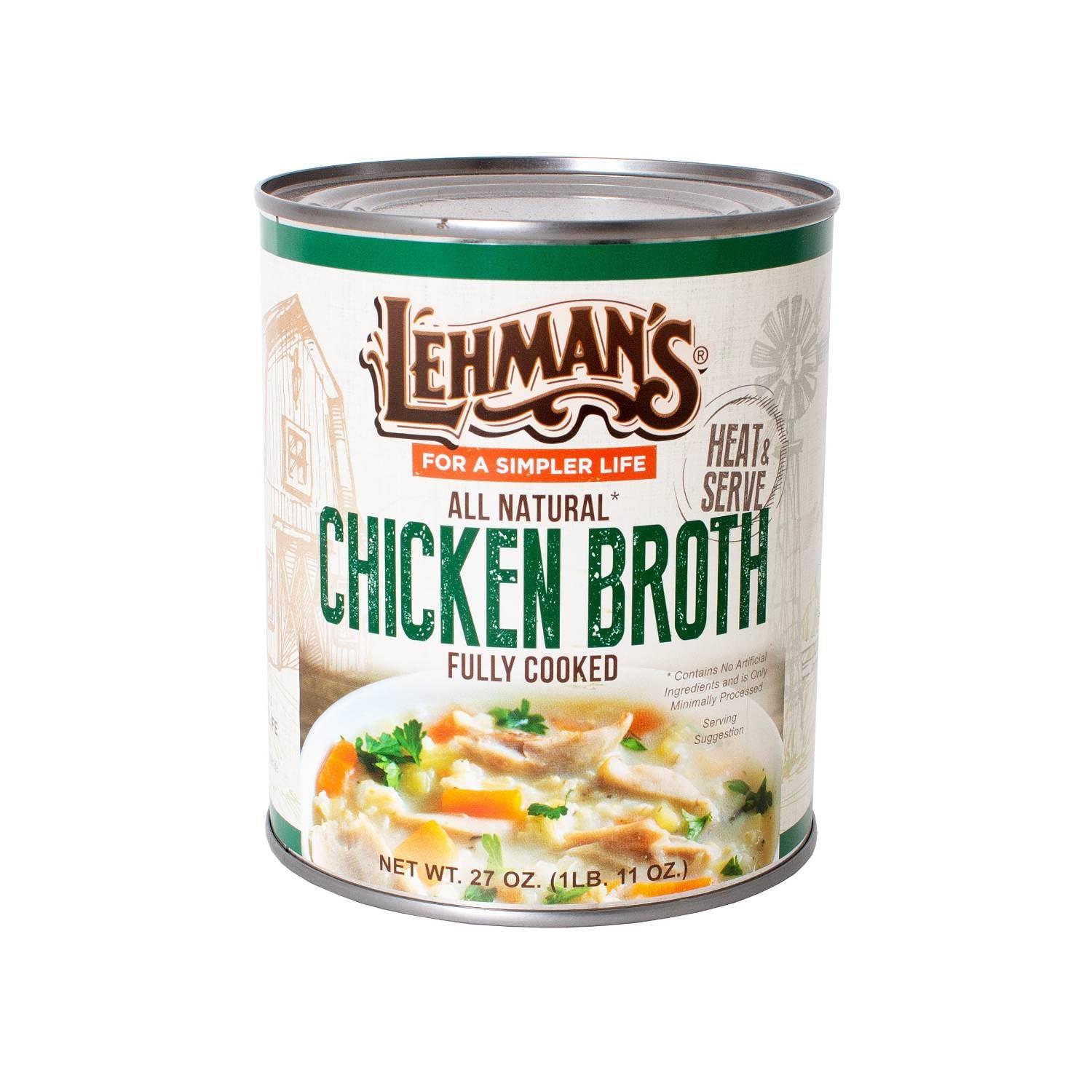 Lehman\'s Lehman\'s Canned Chicken Broth, One 27 ounce Can