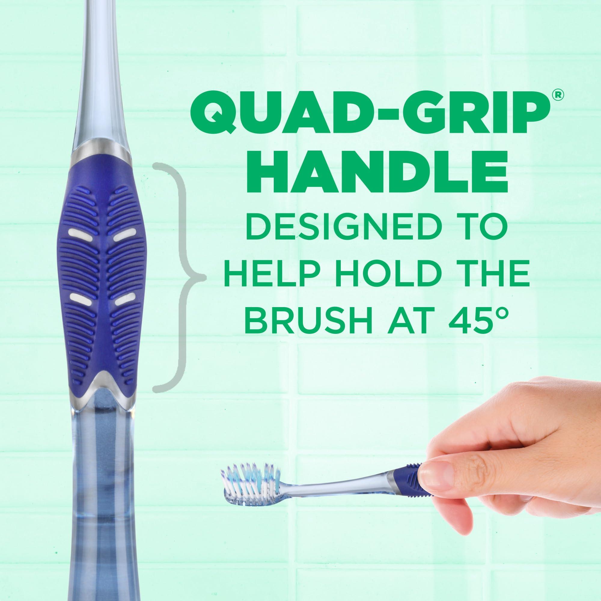 GUM GUM Technique Deep Clean Toothbrush - Compact Soft - Soft Toothbrushes for Adults with Sensitive Gums - Extra Fine Bristles, 1ct (12pk)