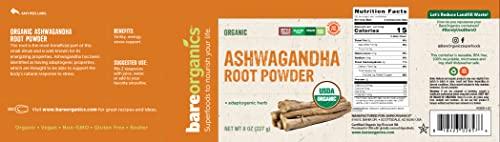 BareOrganics BareOrganics Ashwagandha Root Powder, 8 Oz