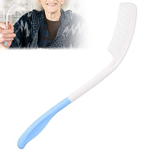 Dioche Long Reach Handled Comb, Ergonomic Curved Handles Comb for Elderly and Hand Disabled People