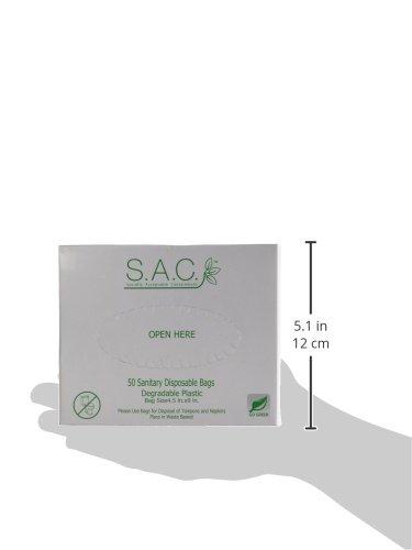 S.A.C. Socially Acceptable Containment Sanitary Napkin Disposal Bags pack of 4