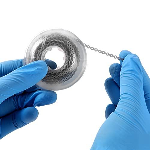 Dentalmall Dentalmall 4.5M/Pack Dental Orthodontic Power Chain Dental Spool Elastic Rubber Band Power Elastic Chain Power Chains Brace (Contnuous, Purple)