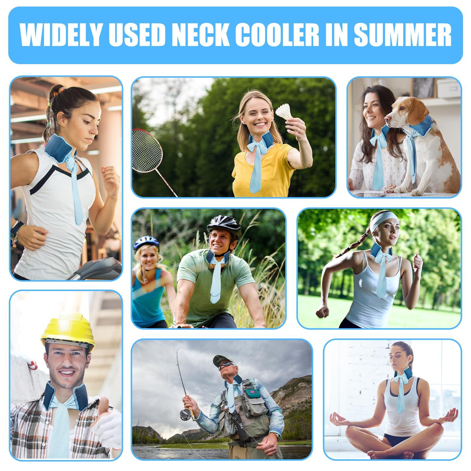 Blobuste Blobuste Cooling Neck Wraps Neck Coolers for Hot Weather for Men&Women, Reusable Instant Cooling Bandana, Ice Gel Cool Scarf for Summer, Camping, Hiking, Fishing, Running, Cycling, Outdoor Sports