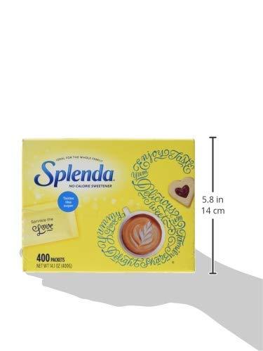 SPLENDA SPLENDA Zero Calorie Sweetener Packets Great For Sweetening Coffee, Tea, Fruit, and More (400 Individual Packets)