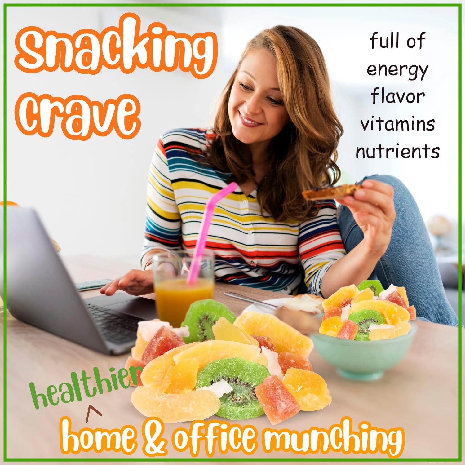 It\'s Delish Tropical Deluxe Dried Mixed Fruit - by Its Delish, 5 Lbs Bulk Bag | Healthy Snacks for Adults | Fresh Snack Mix Dry Fruit | Pineapple Mango Papaya Guava Coconut Kiwi Cantaloupe Medley | Vegan, Kosher