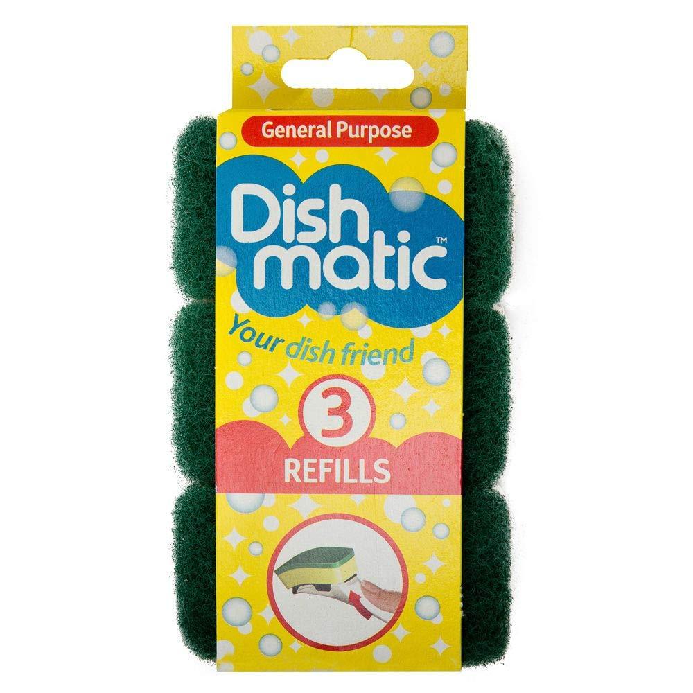 Geohee 9x Heavy Duty Dishmatic Green Refill Sponges from Caraselle