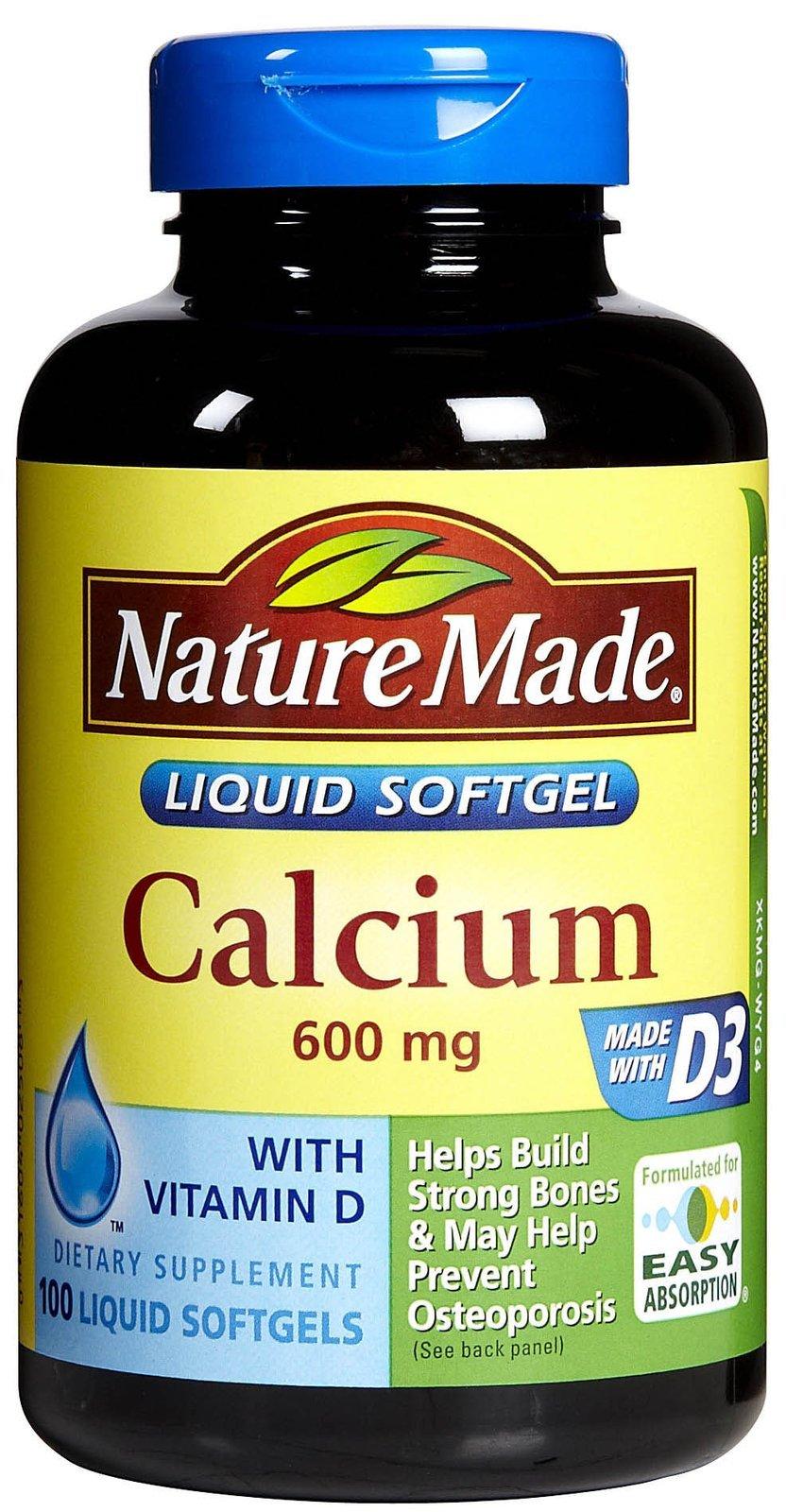 Nature Made Nature Made Calcium 600 mg - 100 Softgels, Pack of 4
