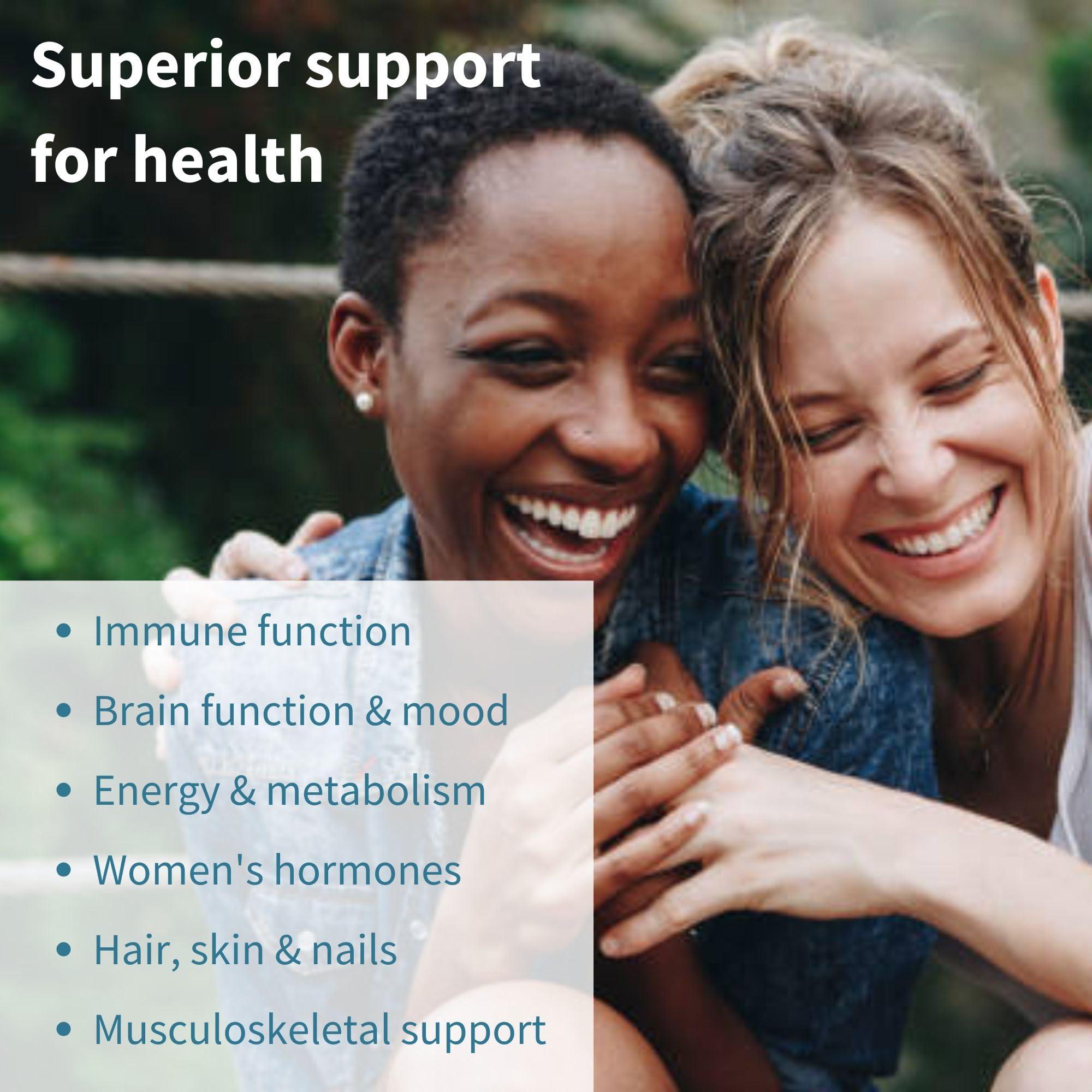 Igennus Healthcare Nutrition Multivitamin & Minerals for Women + Calcium & Magnesium Complex Vegan Bundle, Sustained Release Advanced Multivitamin + 2:1 Plant Based Algae Mineral Complex, by Igennus