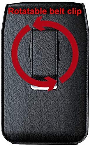 SNK WIRELESS Classic Premium Pouch Case with Belt Clip for Freestyle Libre 2 (Continuous Glucose Monitors) (V1-Black)