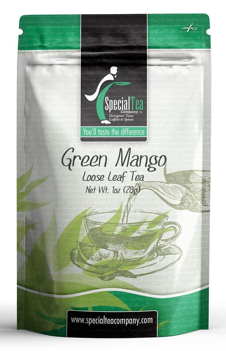 SpecialTea Company Special Tea Green Mango Green Tea, Loose Leaf 1 oz
