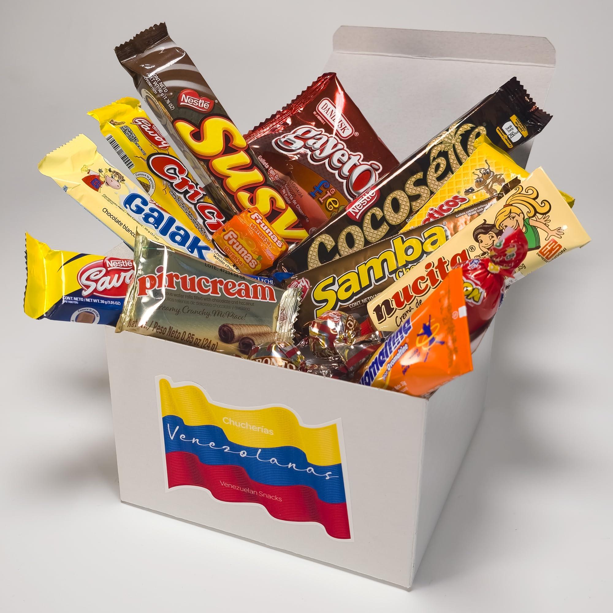 CALES Venezuela Snacks Gift Box, Venezuela Snacks, Chucherias Venezolanas, Candy Box, Cotillon, Regalo Venezolano