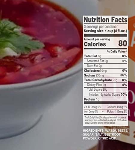 Manischewitz Manischewitz Borscht with Beets 24 Oz (Pack of 2) Tasty & Refreshing, Kosher for Passover