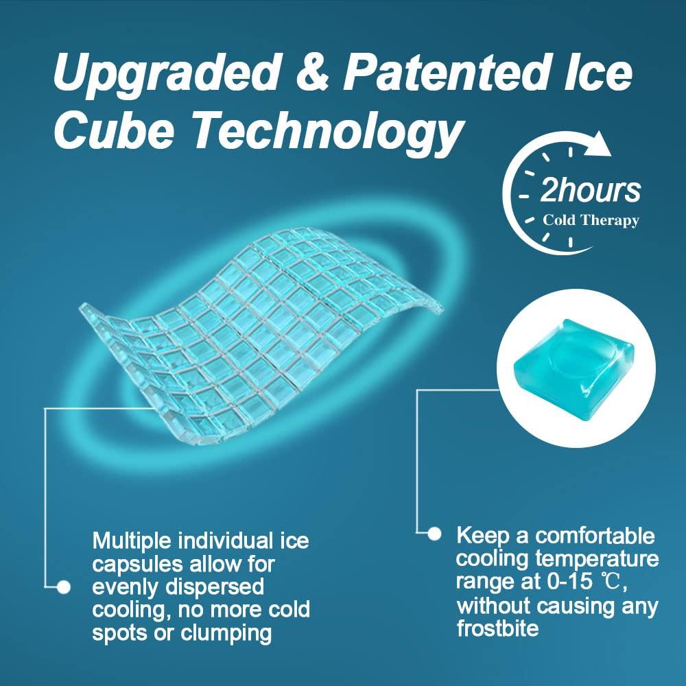 Comfcube Comfcube Migraine & Headache Relief Ice Cap, 2 Hours Long Lasting Cold Therapy Wearable Form Fitting Ice Hat for Tension Headache, Sinus & Stress Relief, Puffy Eyes, Chronic Migraine, Chemo