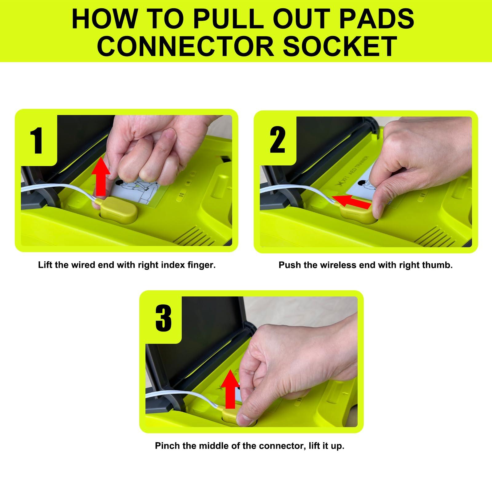 X XFT AED Trainer, XFT AED Training Kit CPR Equipment Training Device Automatic External Defibrillator Simulator, AED Trainer Professional for First Aid Trainee Beginner 2024 New Version(XFT-120GA)