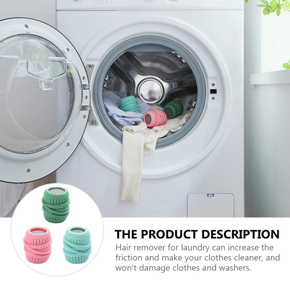 Baluue Baluue Washing Machine Laundry Ball, 3pcs Anti Winding Washer Balls, Laundry Washing Machine Soap Balls, Anti-Tangle Fabric Softener Dispenser for Home Laundry Shop