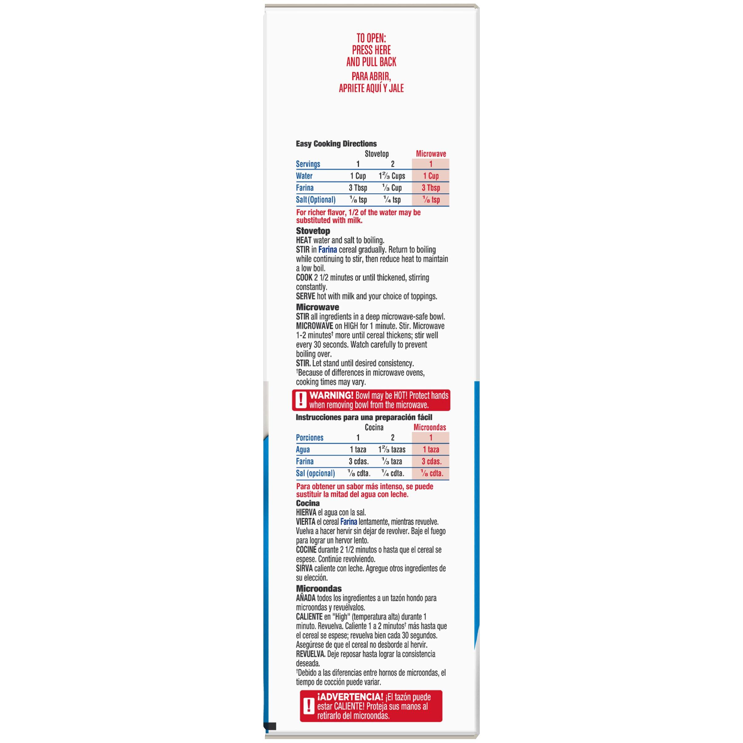 Malt-O-Meal Malt-O-Meal Farina, Original Farina Breakfast Cereal, Quick Cooking, 18 Ounce 1 count