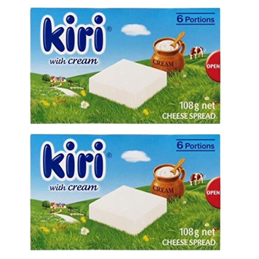 KIRI Kiri Fresh Cream & Milk 6 Cube Cheese, 2 x 108 g