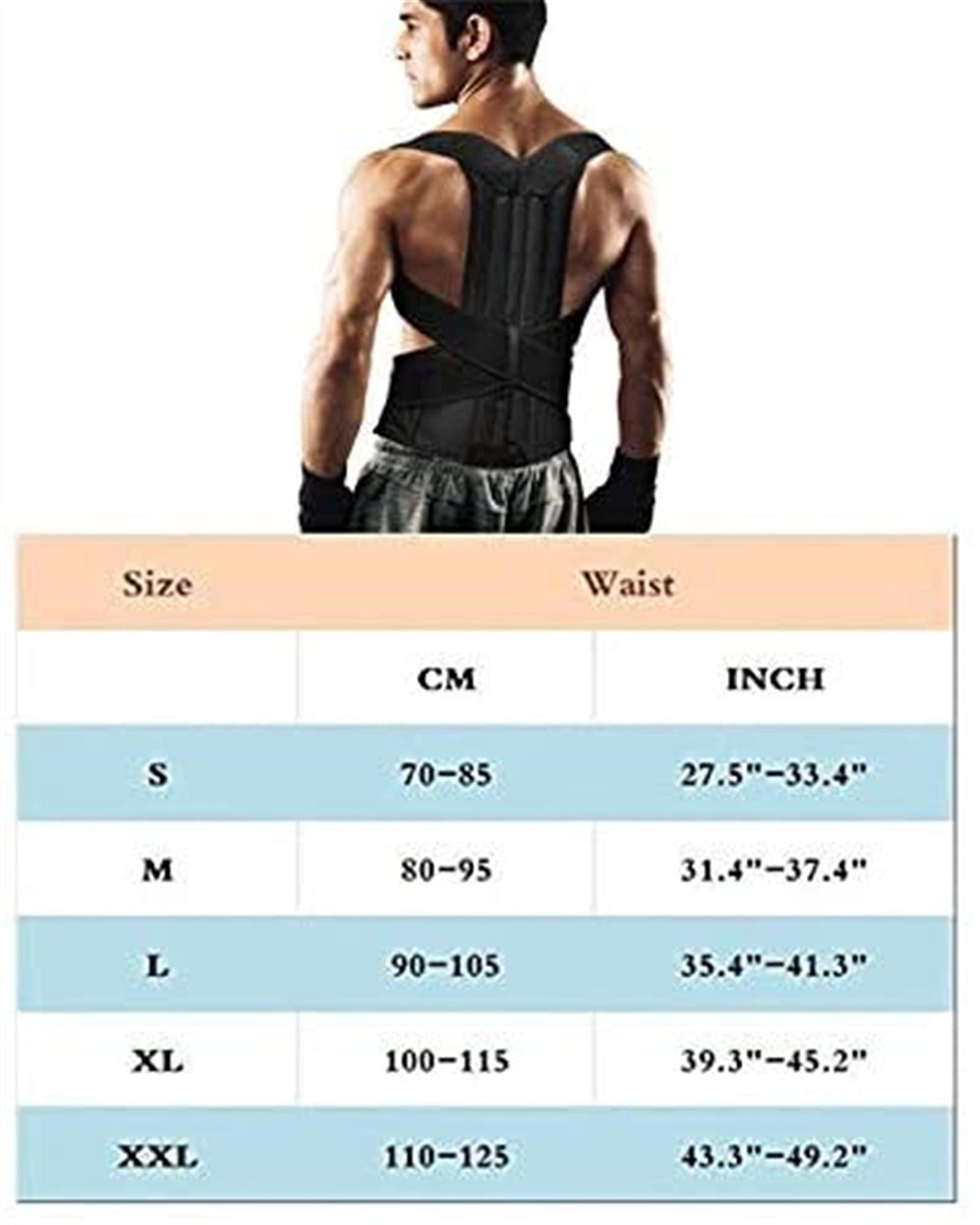 XFYJR XFYJR Back Posture Corrector for Women and Men,Medical Grade Posture Corrector Improve Posture and Reduce Back Pain,Re-Align Your Spine (Color : Black, Size : Large)