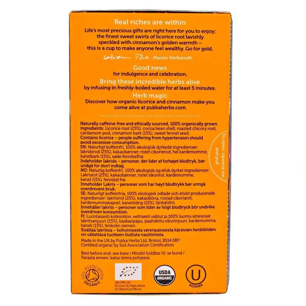 Pukka Herbal Teas Pukka Herbal Teas Licorice and Cinnamon - 20 Bags, 20 Count