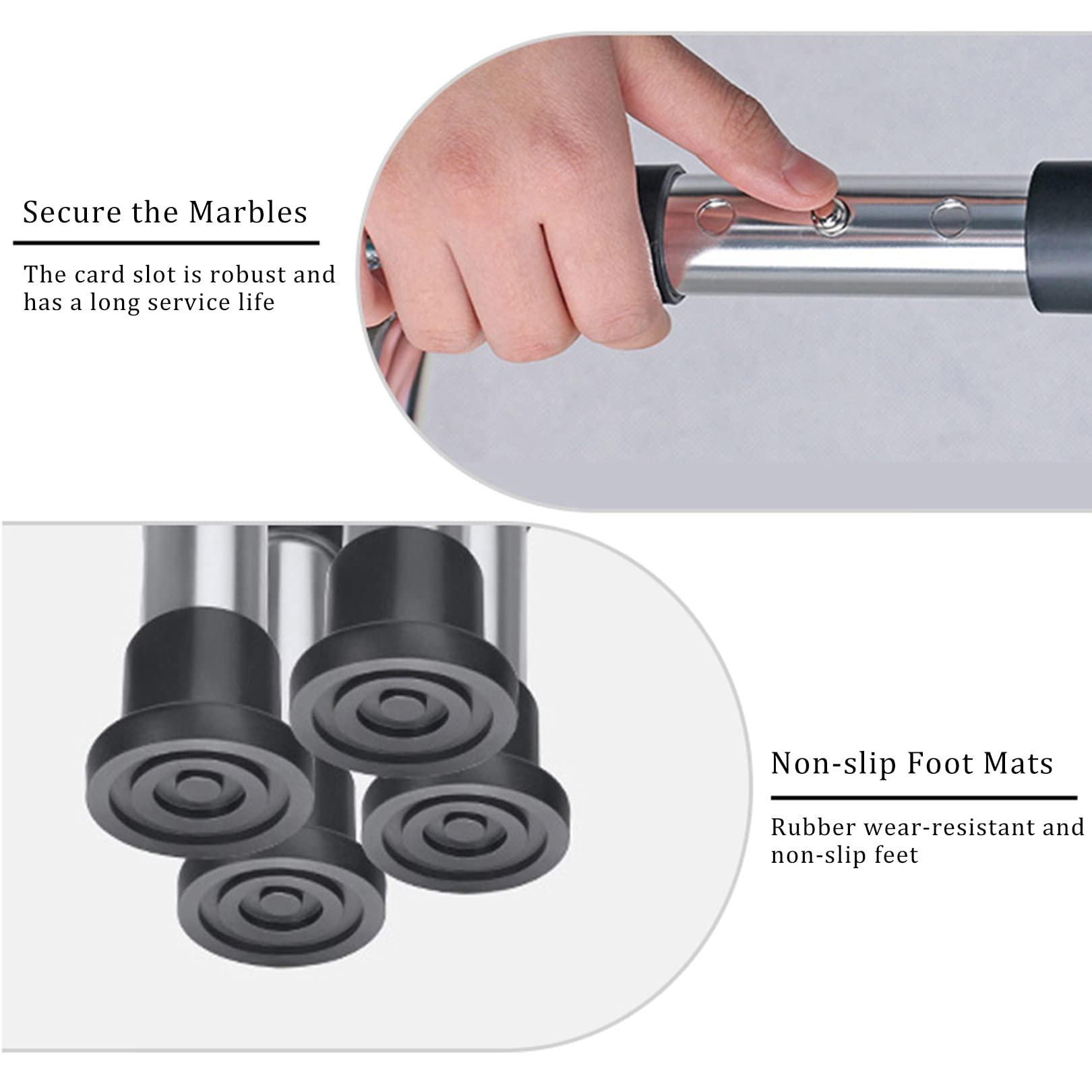 NileMAll Foldable Bedside Commode Chair - Heavy Duty Stainless Steel Commode Seat, Bedside Potty Chair for Adults, Medical Handicap Toilet Seat with Handles and Bucket