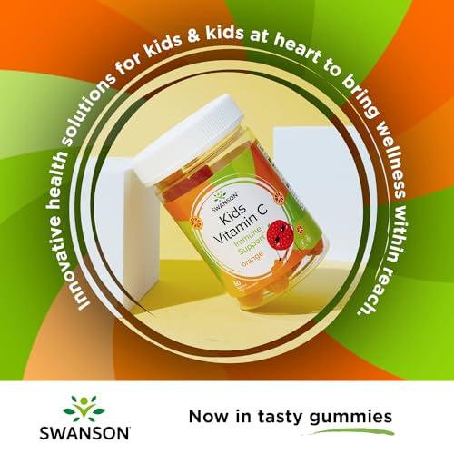 Swanson Swanson Kids Vitamin C Gummies - 60 Orange-Flavored Gummies - Immune Support for Children